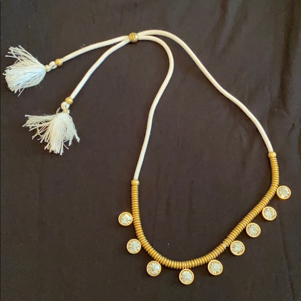 Juicy Couture white rope diamond necklace